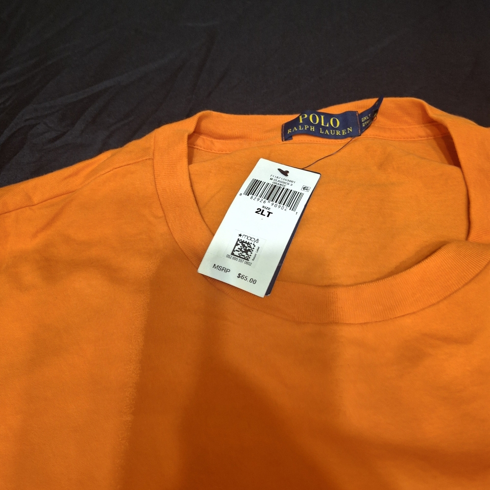 Polo by Ralph Lauren Men's Orange T-Shirt